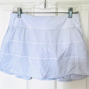 Lululemon Pace Rival Mid Rise Skort 15” size 6 - White